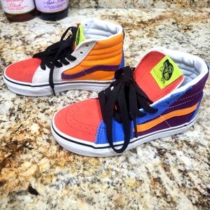 Little Kids Vans colorblock hi top sz. 12